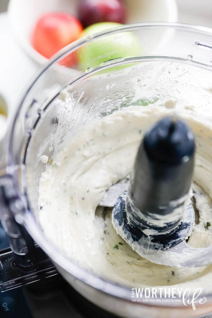 Herb Cream Cheese in food processor