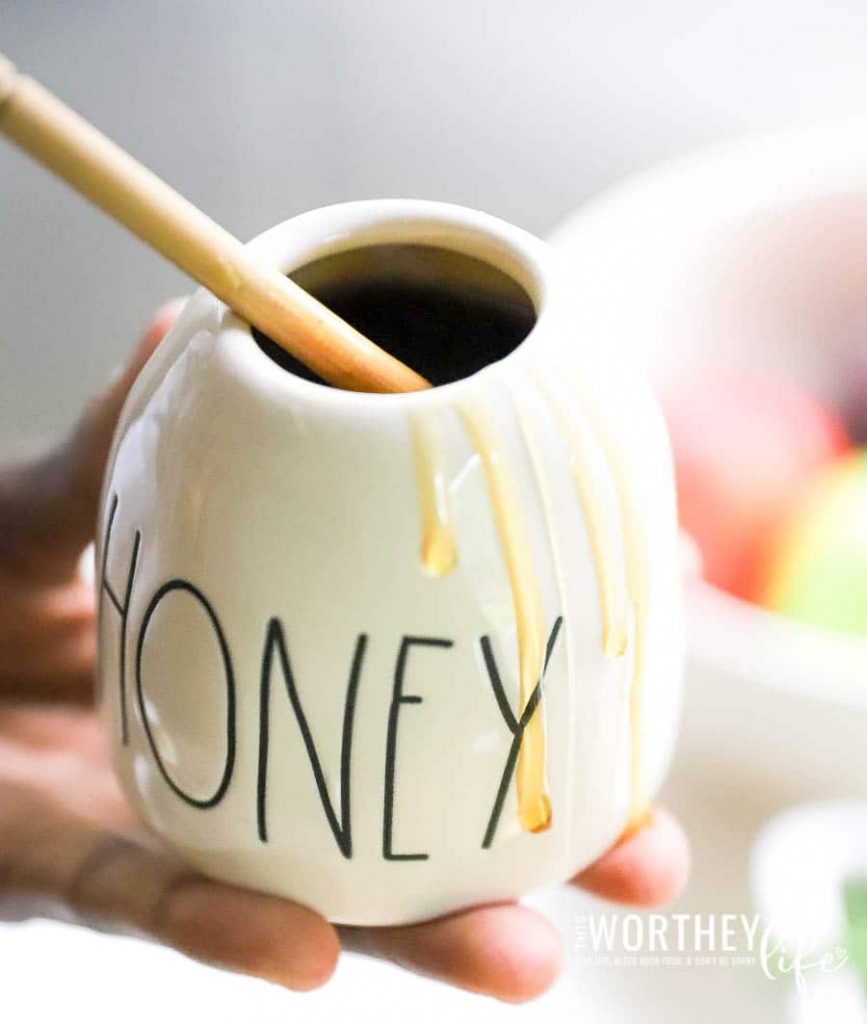 honey in a jar