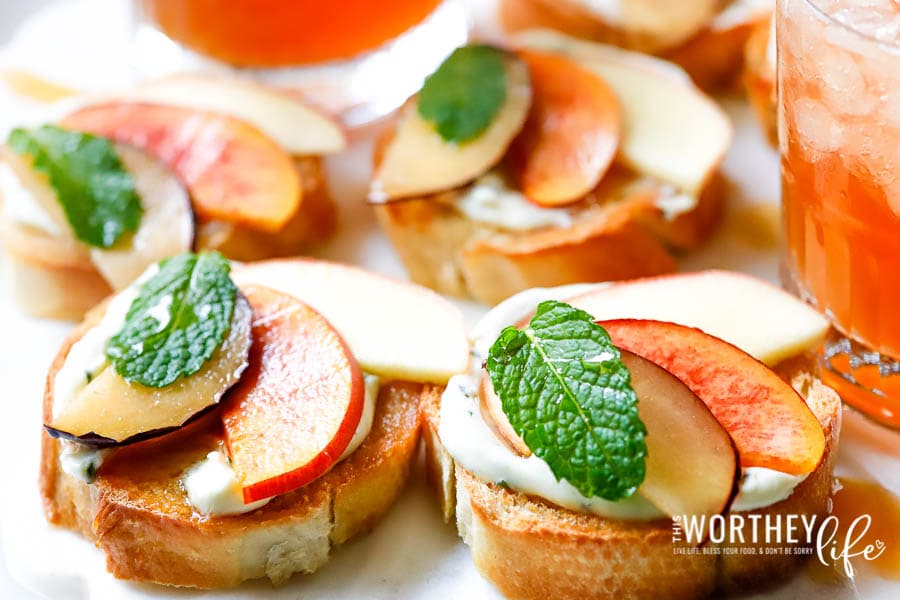 fall appetizer with apples