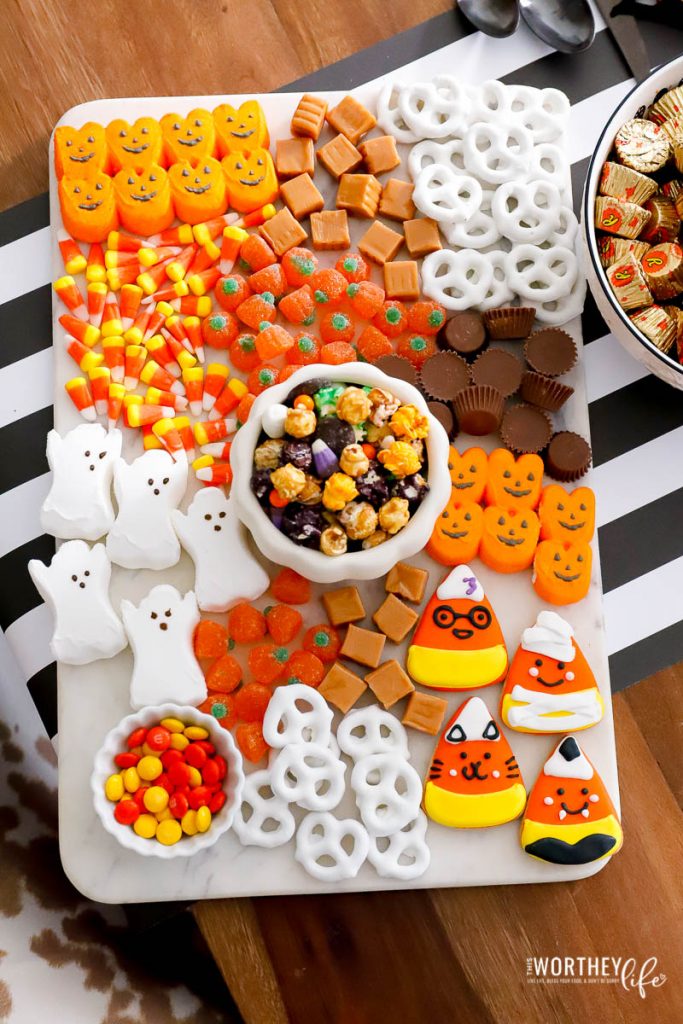 halloween charcuterie candy board