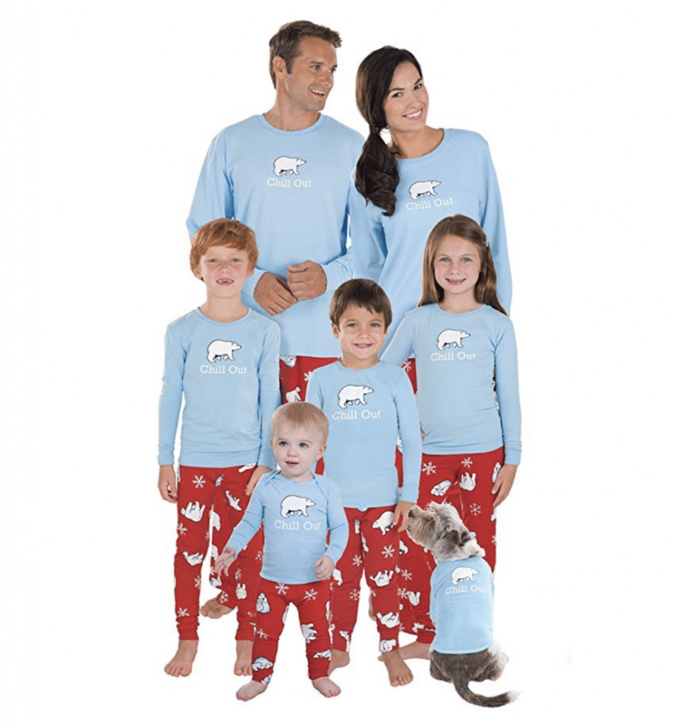 Chill Out matching family pajamas