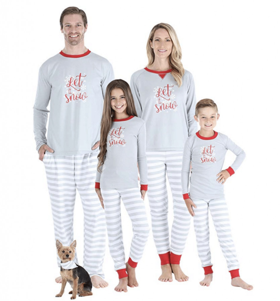 Let It Snow Matching Family Pajamas
