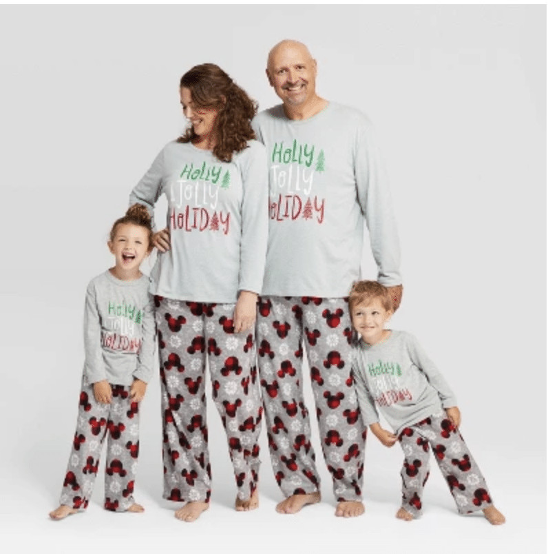 Holiday Mickey Mouse Fleece Pant Family Pajamas Collection