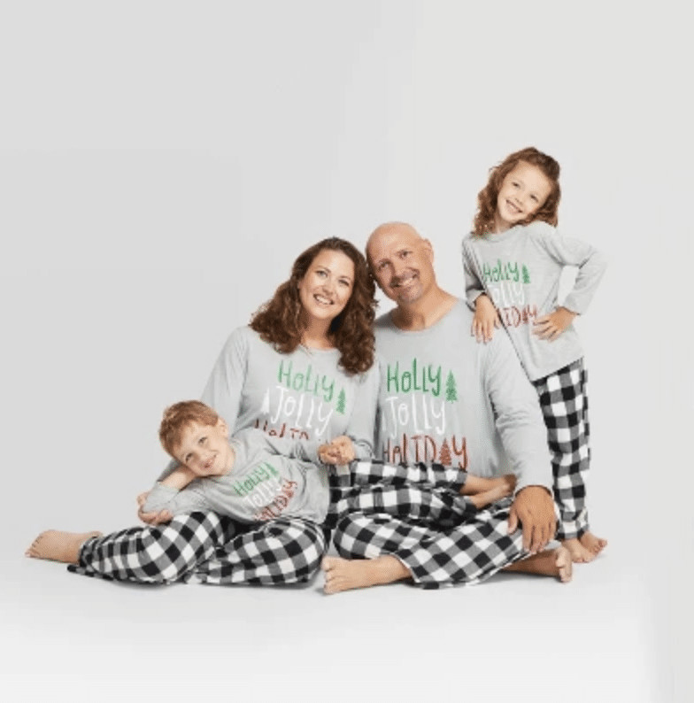 Holiday Buffalo Check Fleece Pant Family Pajamas Collection