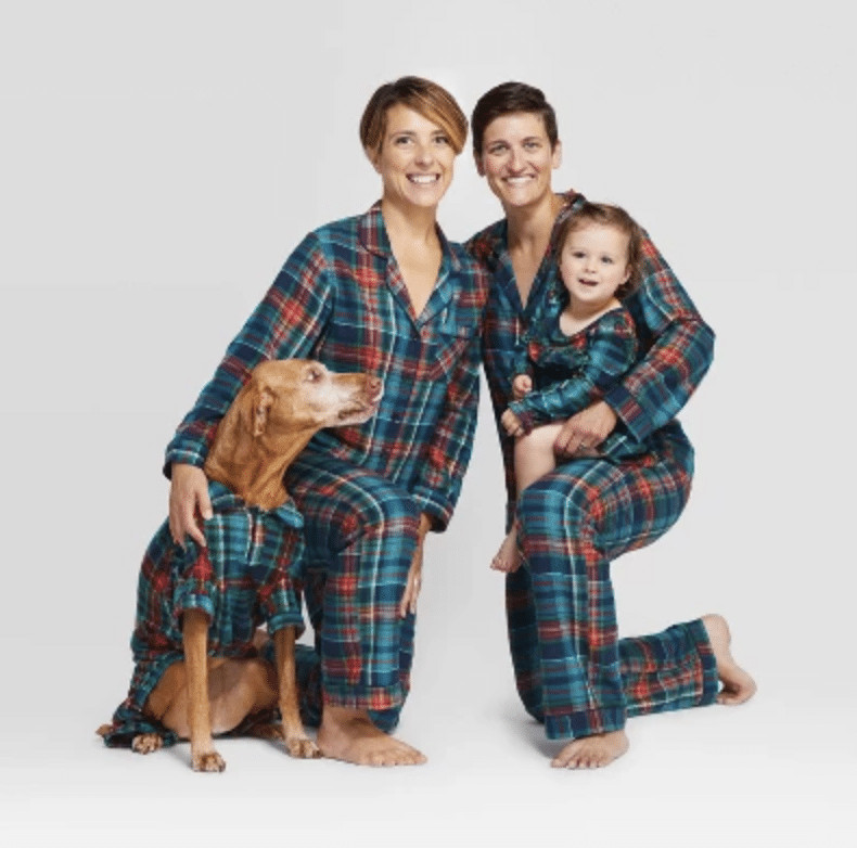 Holiday Blue Tartan Plaid Flannel Family Pajamas Collection