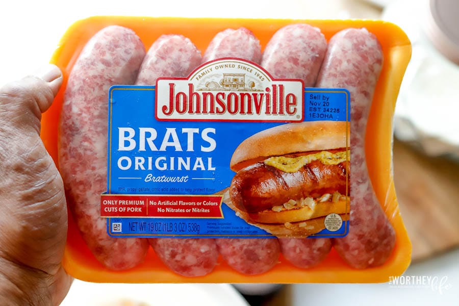 The best brats for dinner.