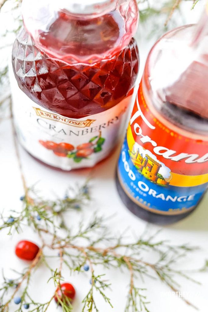 ingredients needed for a Cranberry margarita recipe