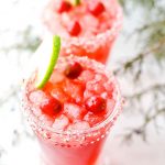 festive cranberry margaritas