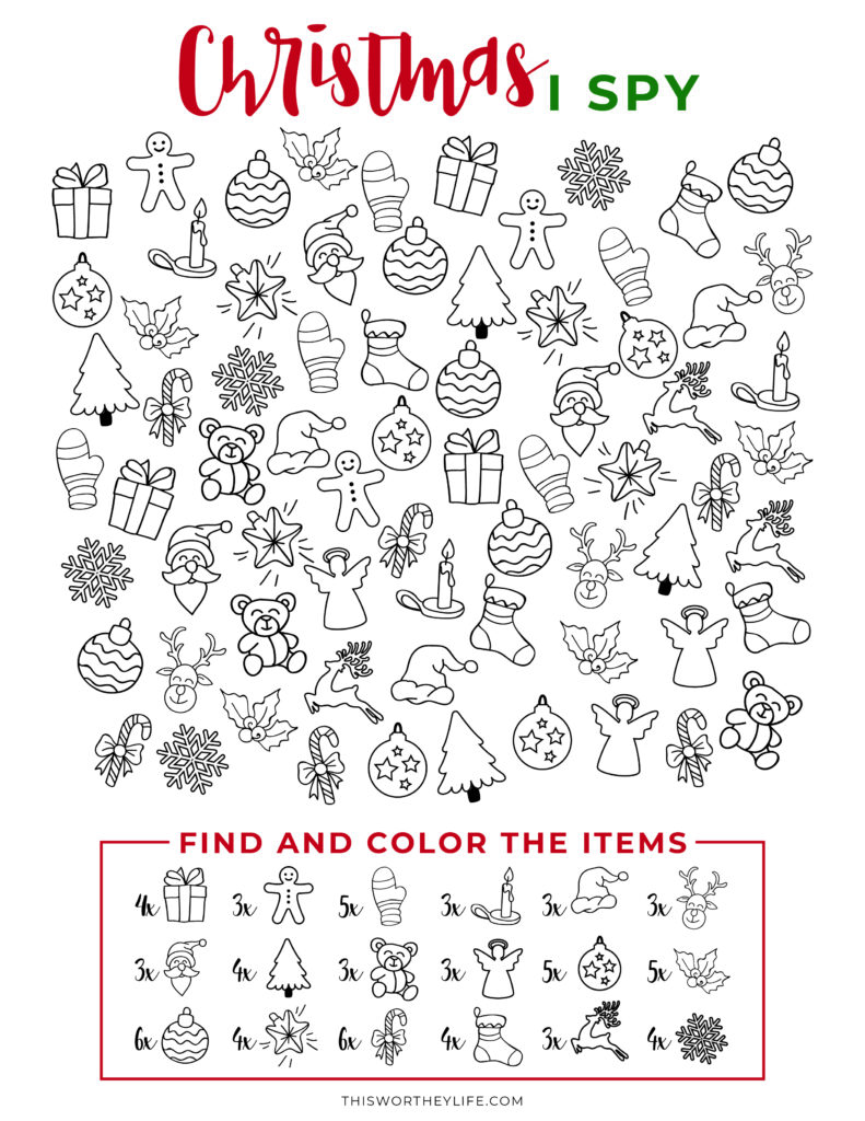 Free Christmas printables