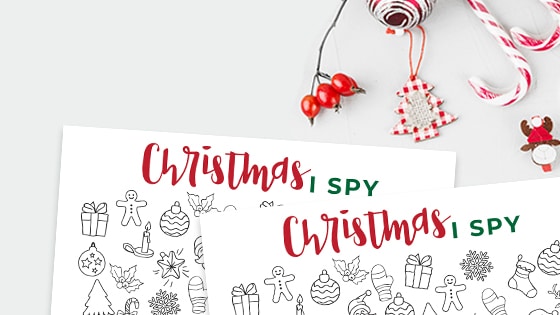 I-Spy Christmas free Printable