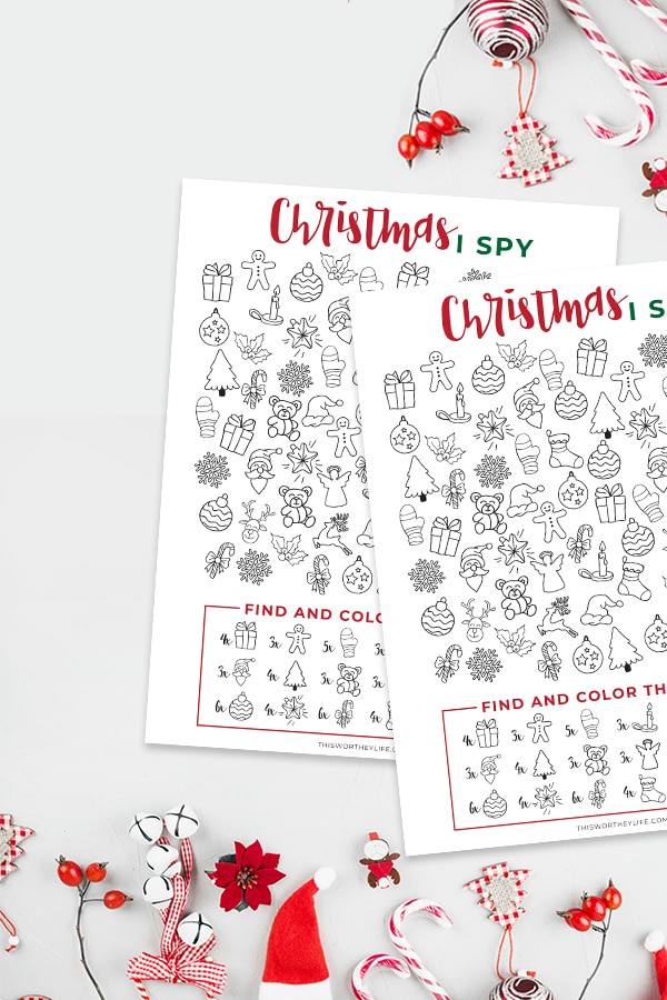 Can I Print an I-Spy Christmas Printable on Cardstock? 