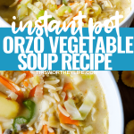 Instant Pot Orzo Vegetable Soup recipe