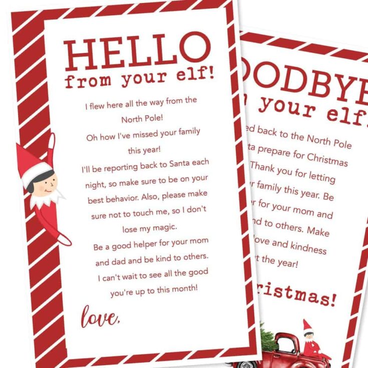 Elf On The Shelf Free Printable Letter