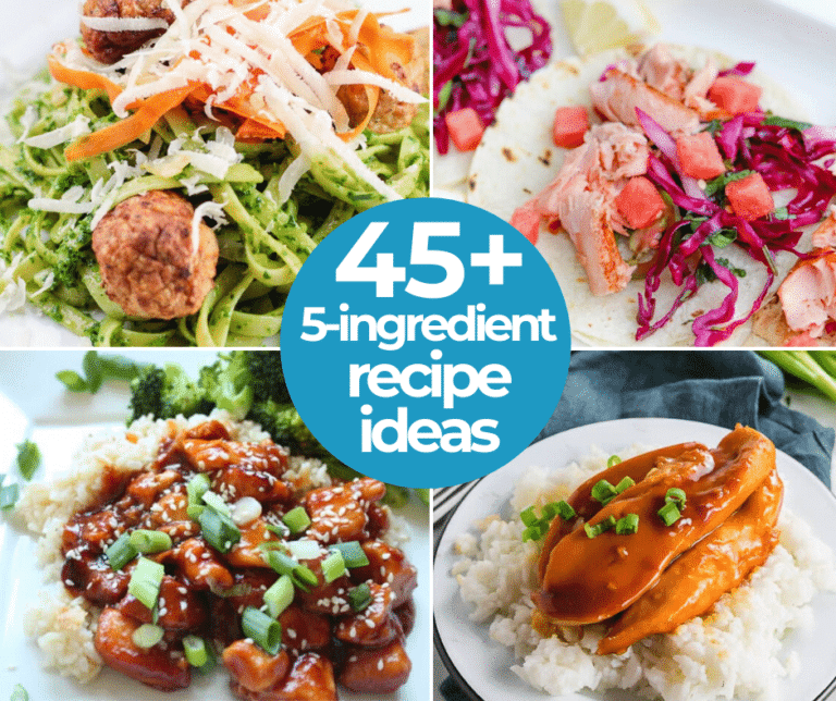 5 Ingredient Recipe Ideas To Try This Year - Over 45 Recipes!