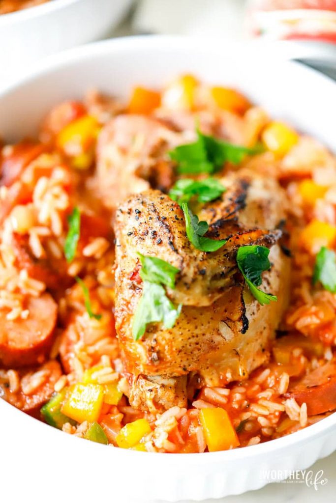 How to serve the Cajun Cornish Hen Jambalaya