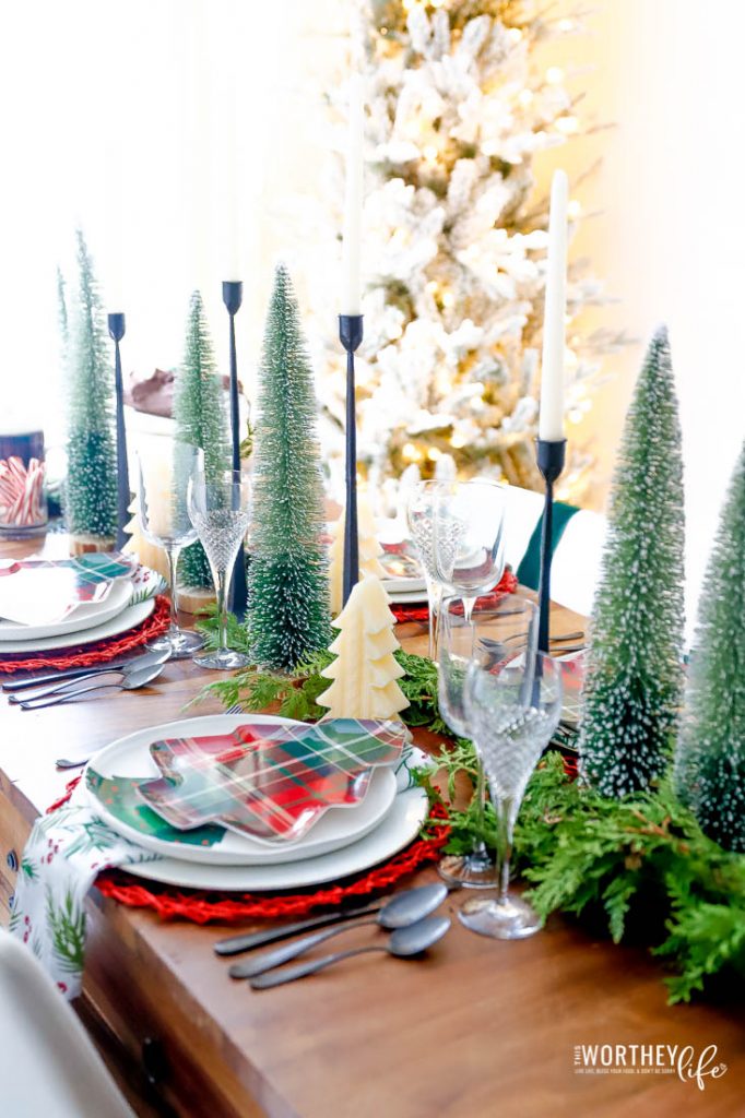 Christmas Tree Tablescape