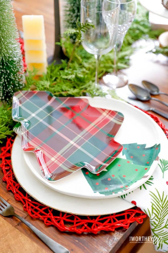 Christmas Tree Table Setting