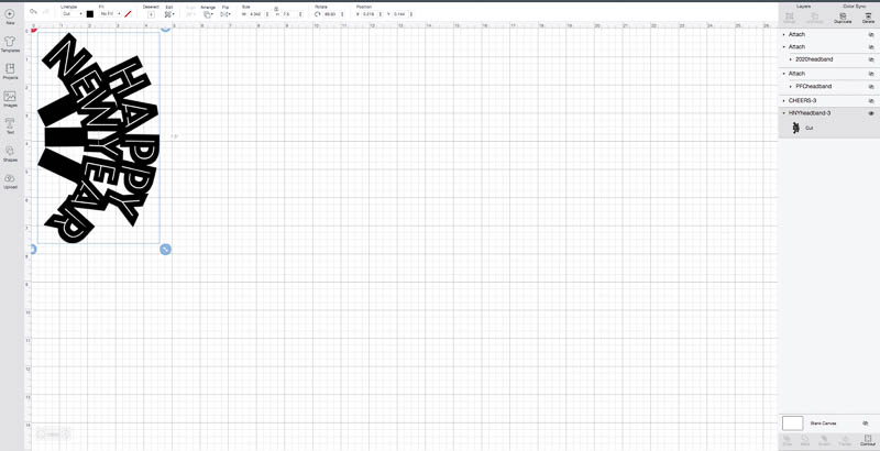 Measurements for the SVG Files + Creating Files in the Cricut Design Space: