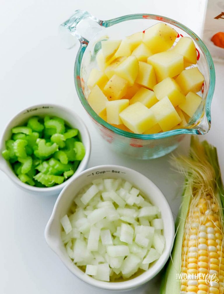 Vegan Corn Potato Chowder Instant Pot Recipe Idea