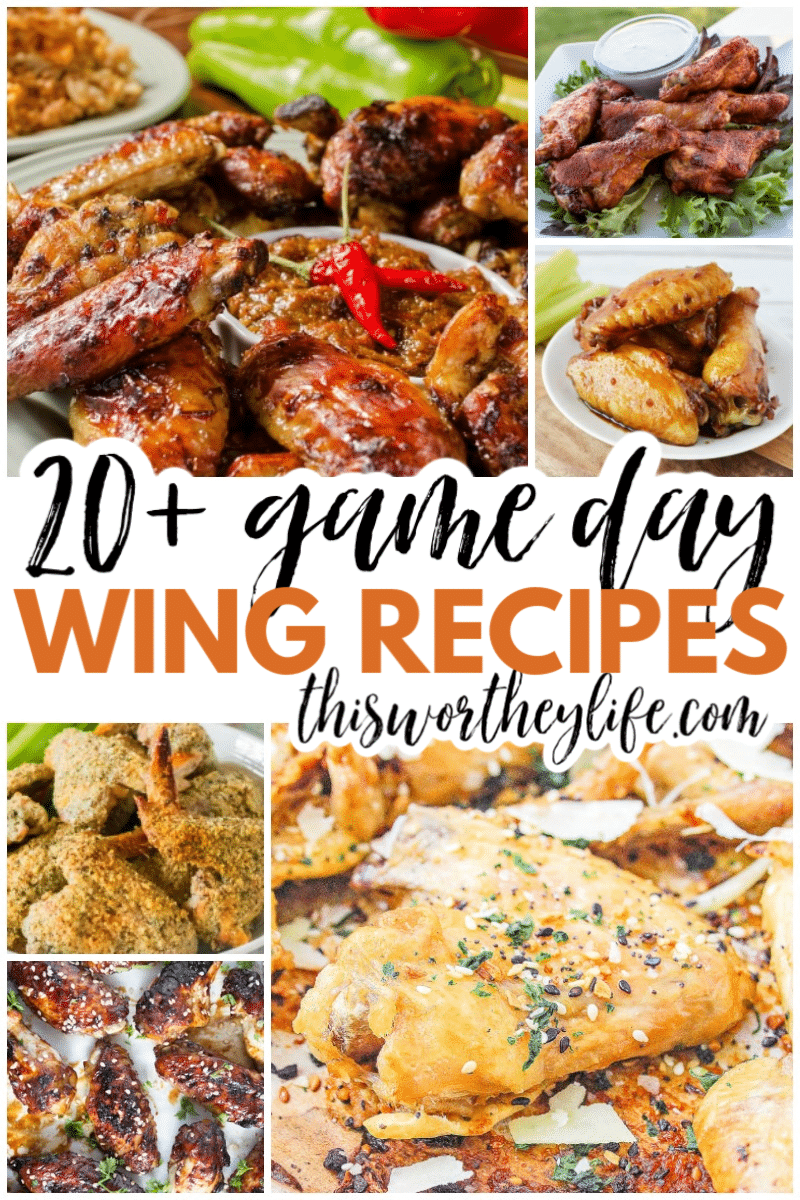 Chicken Wing Recipes Perfect for Game Day! Over 20 Recipes To Try!
