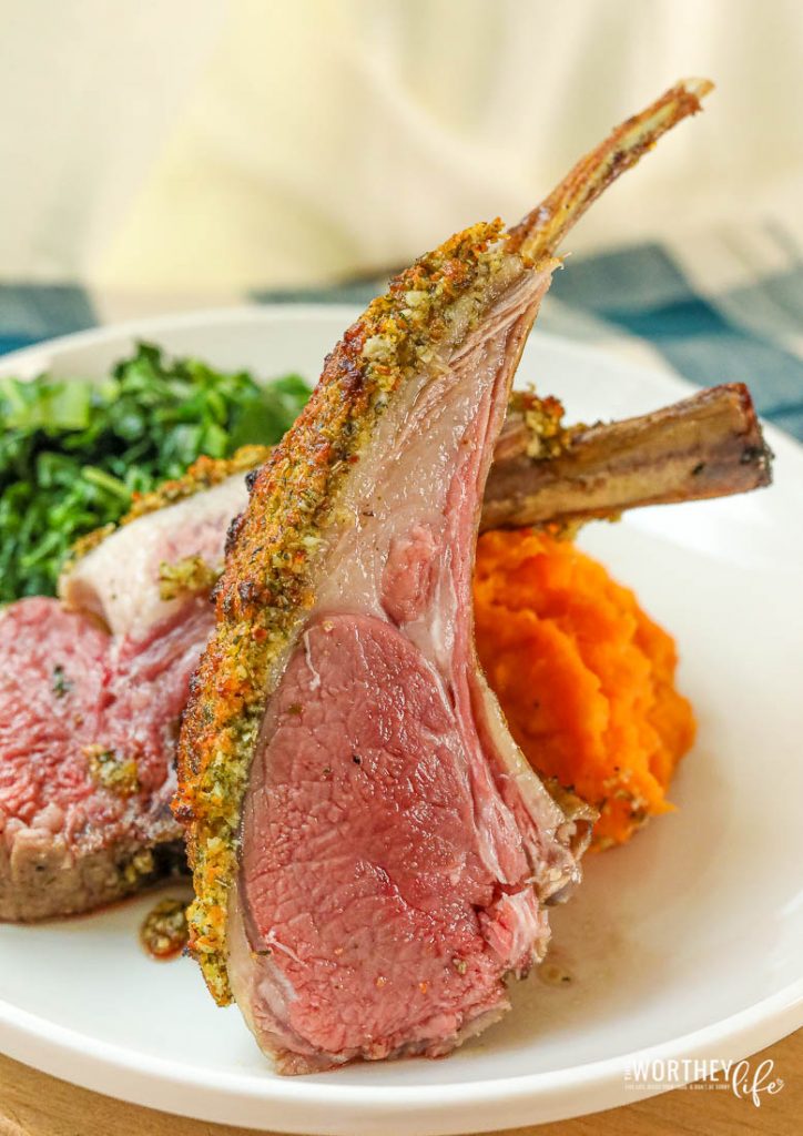 What pairs well with a rack of lamb