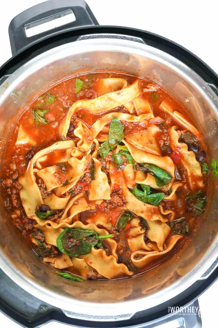 Instant Pot Lasagna Soup Recipe
