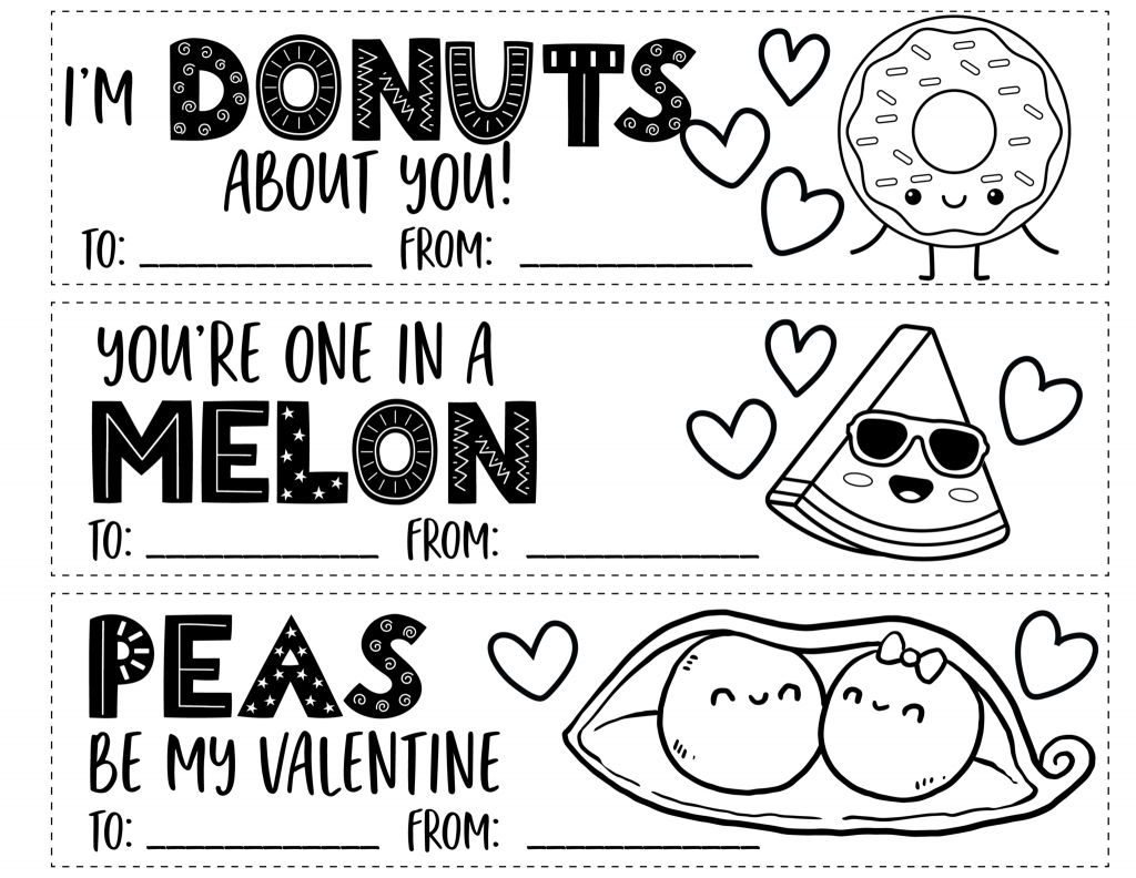 free Valentine's Day Kid's bookmark printable