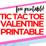 Tic Tac Toe Valentine Printable Game