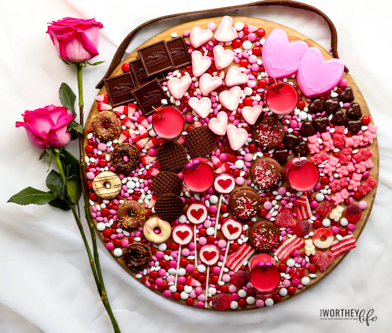 how to put together a valentines chocolate candy board