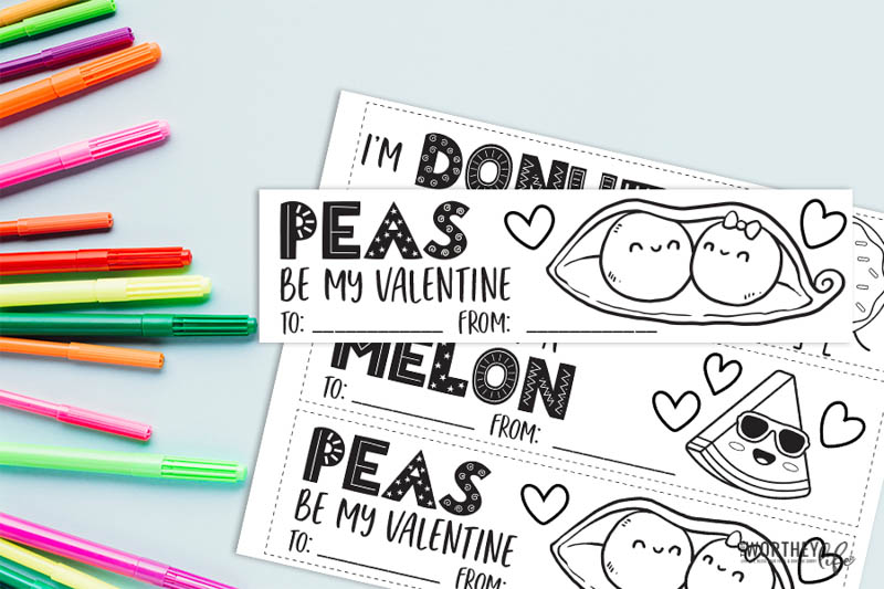 Valentine Printable Bookmarks for Kids - Coloring Bookmarks