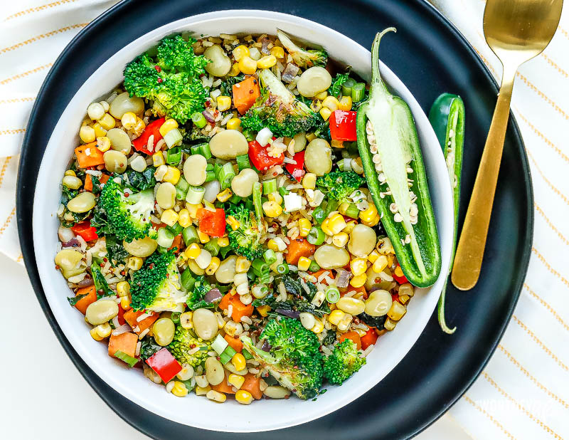 Vegetarian Succotash Stir-Fry recipe