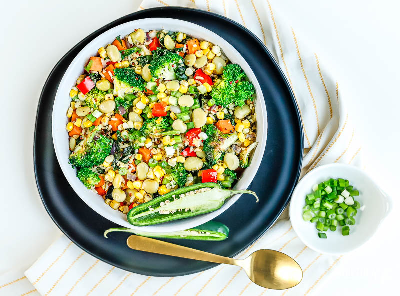 Vegetarian Succotash Stir-Fry recipe