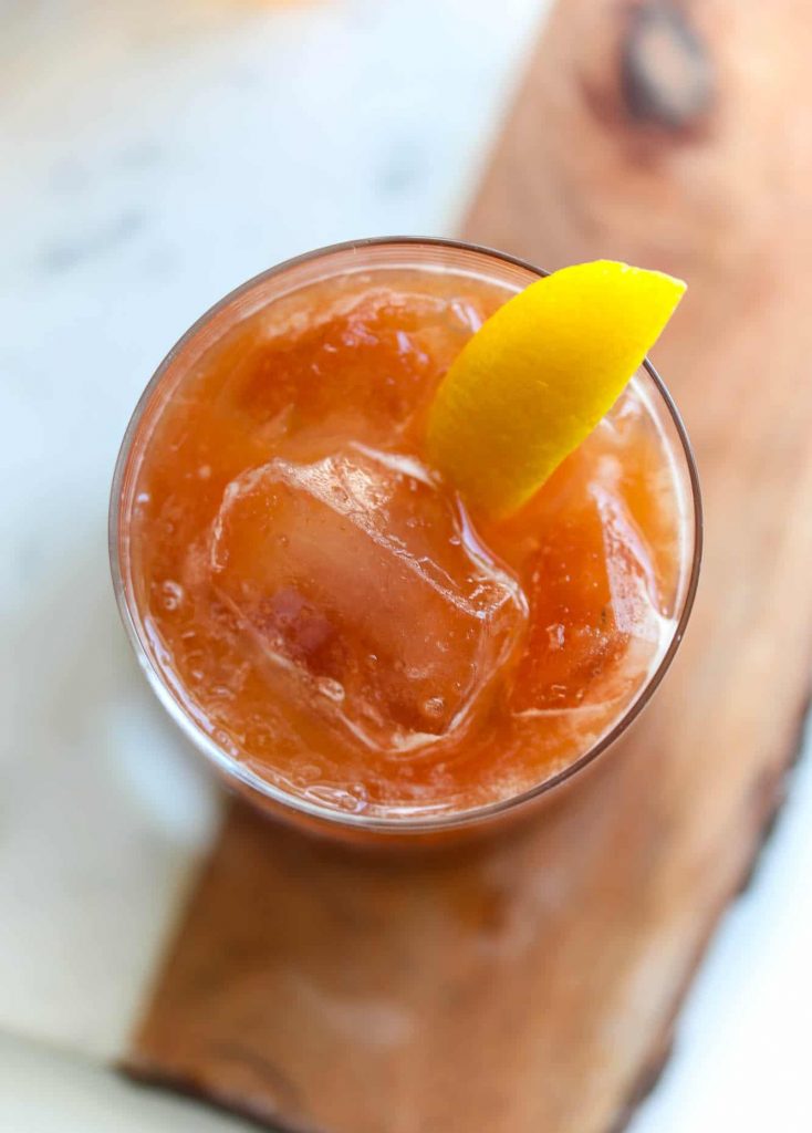 Campari Orange Blossom Cocktail - The Healthful Ideas