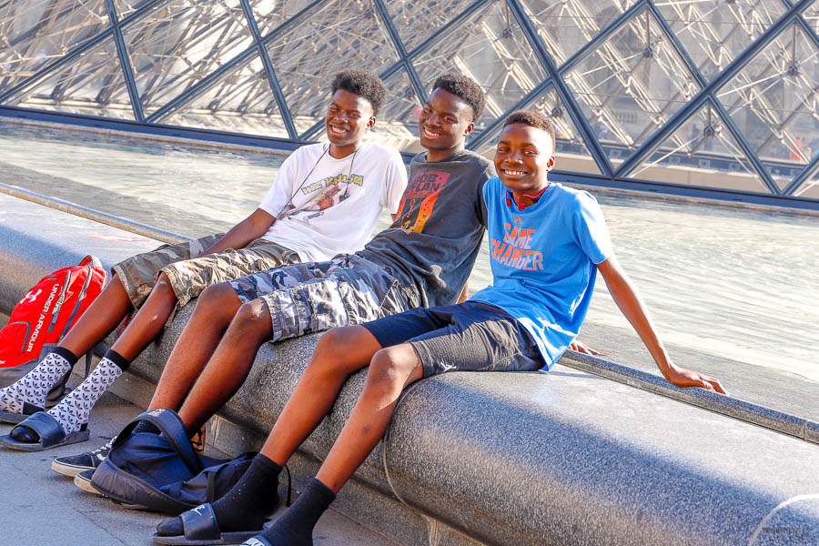Black Teens travel international Paris 
