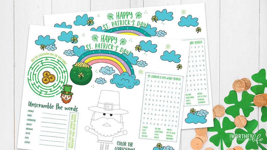 St. Patrick's Day activity sheet