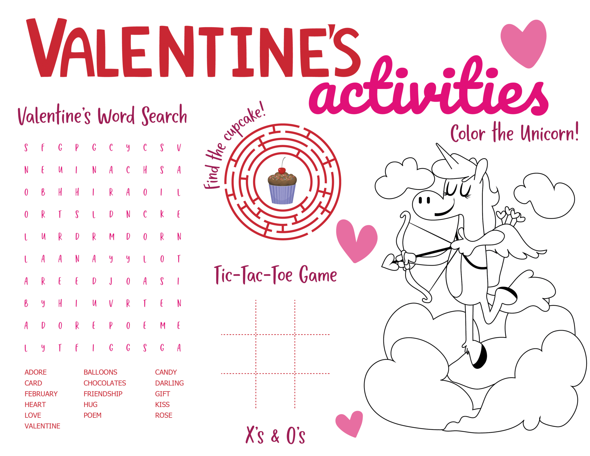 Free Printable Valentine S Day Worksheets Pdf