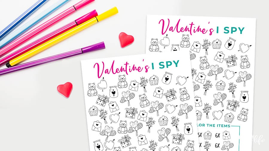 Valentine's iSpy Printable