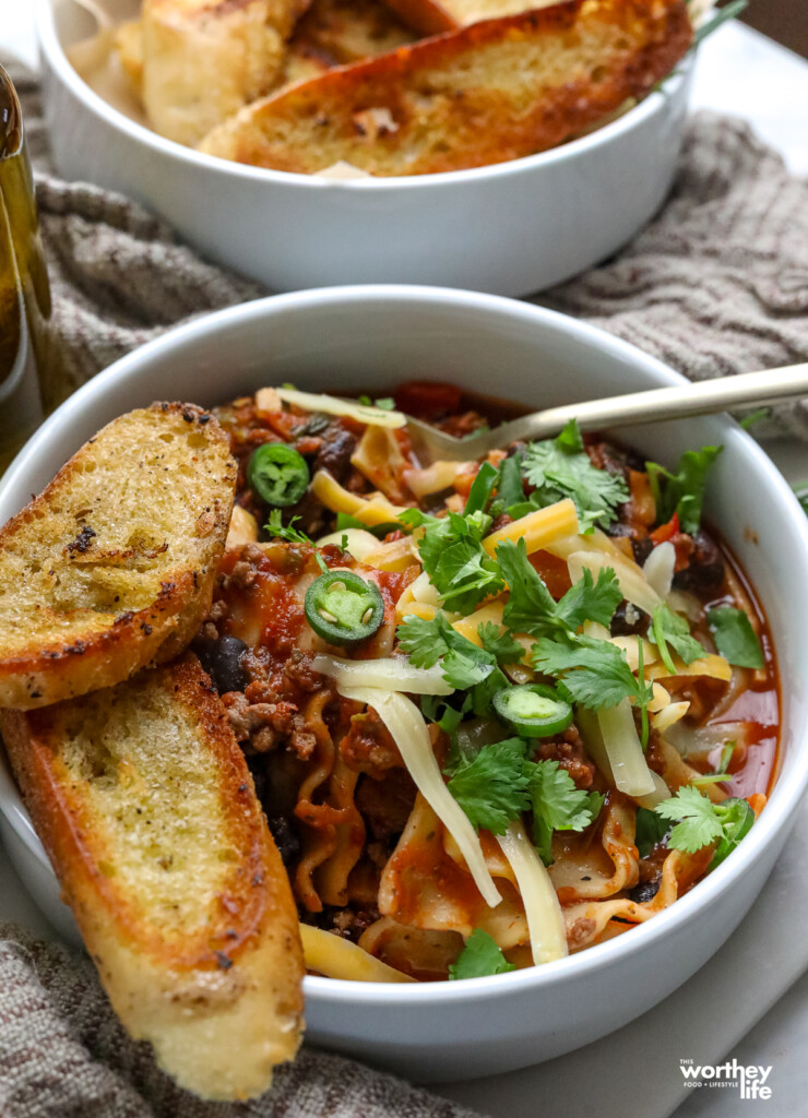 lasagna soup made in the instant pot