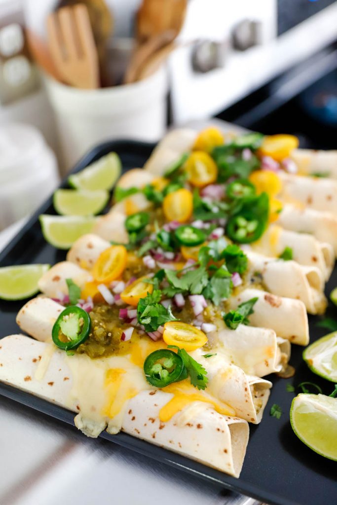 Air Fryer Loaded Taquitos With Chicken