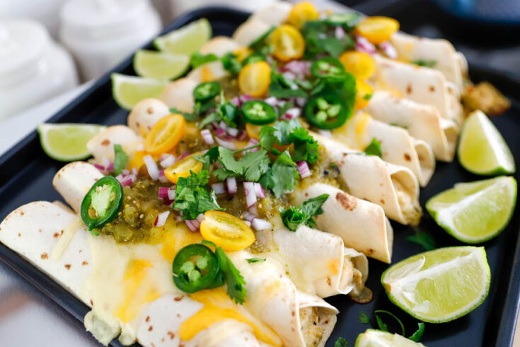 Air Fryer Loaded Taquitos With Chicken