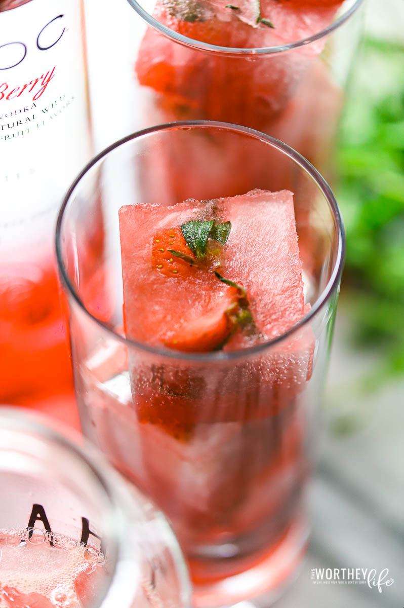 infused ice cubes