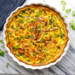 Loaded Ham and Spinach Quiche