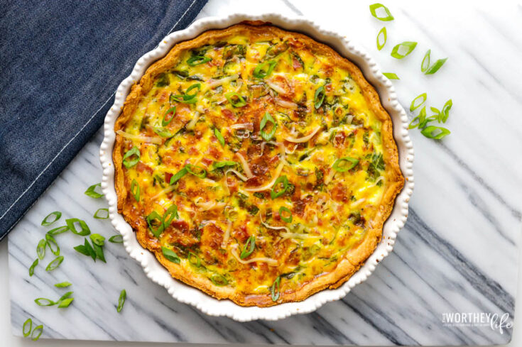 Loaded Spinach Bacon Quiche