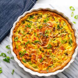 Loaded Ham and Spinach Quiche