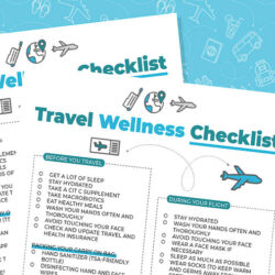 Travel Wellness Checklist printable