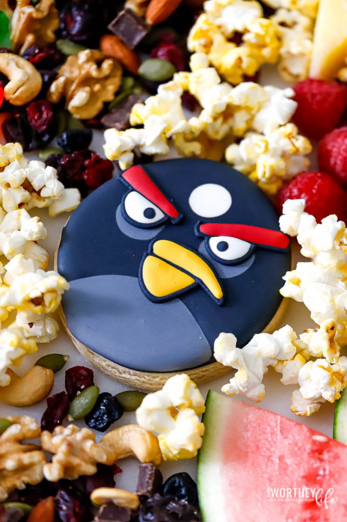 Angry Birds themed cookies