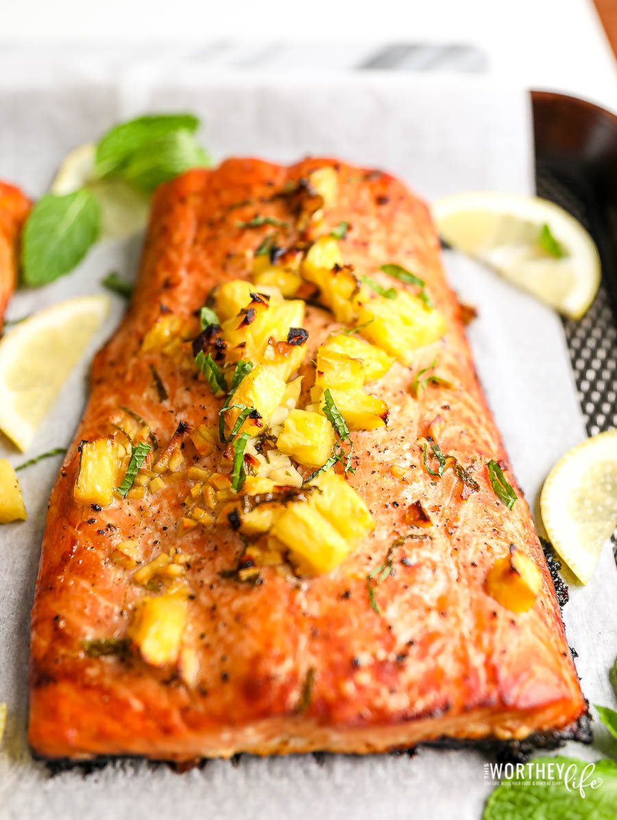 Honey Pineapple Salmon Recipe - Great Holiday or Dinner Idea