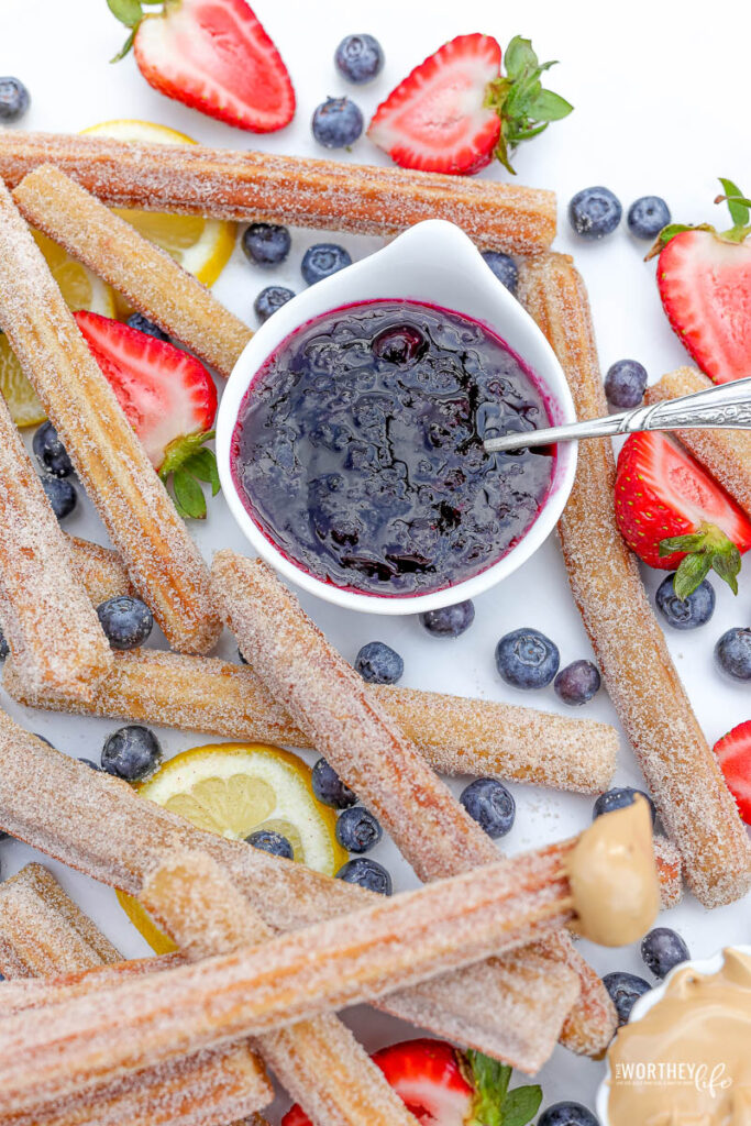 Blueberry Syrup Dip idea