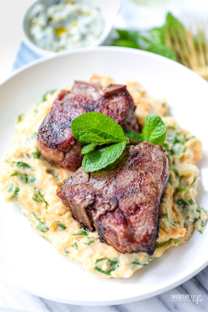 Garlic & Mint Grilled Aussie Lamb Chops