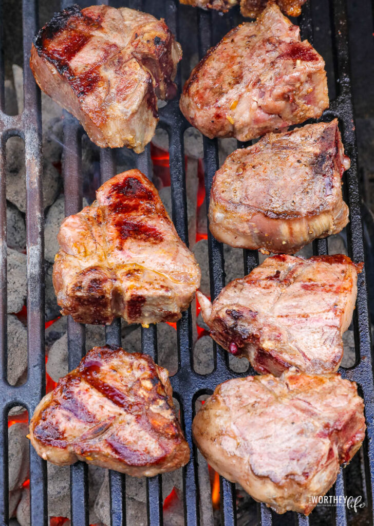 Grilled lamb chops